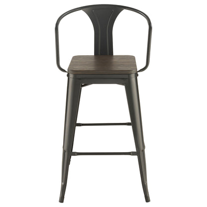 Staccato - 3 Piece Square Bar Table Set - Dark Brown