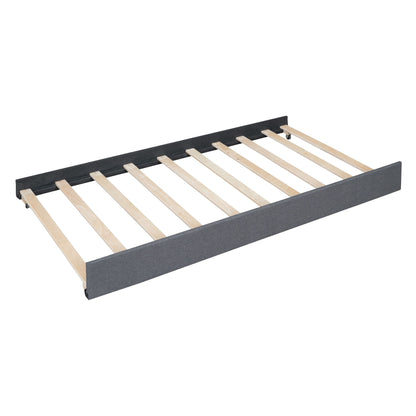 Upholstered Platform Bed With Drawers, Classic Headboard Design