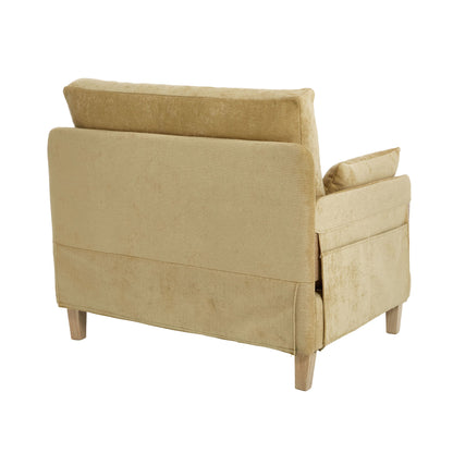 Mid Century Modern Foldable Sofa Bed, 3 In 1 Convertible Sleeper With 3 Pillows