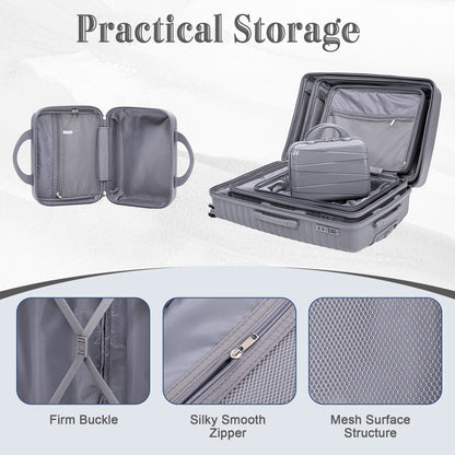 4 Piece Luggage Set, Combination Lock
