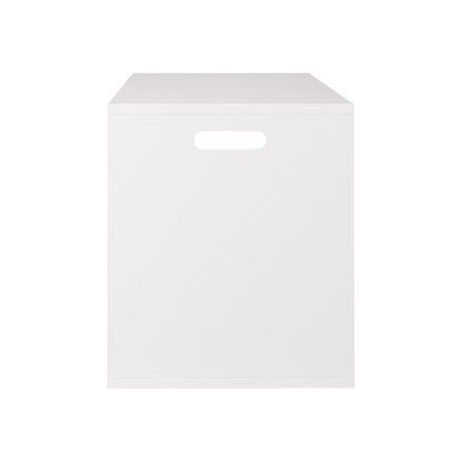 Open Toy Storage Box For Kids, Organizer Bin For Plush Toys, Books - White