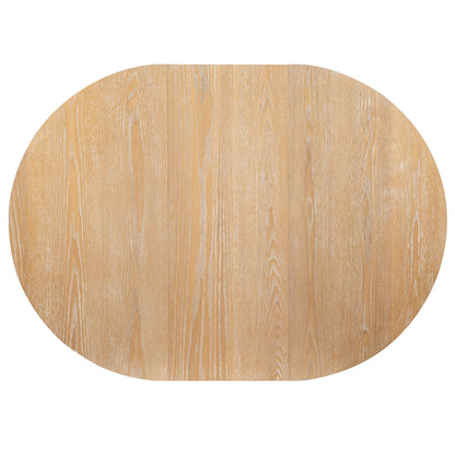 Round Extendable Dining Tabl, Middle Leaf, Curved Legs