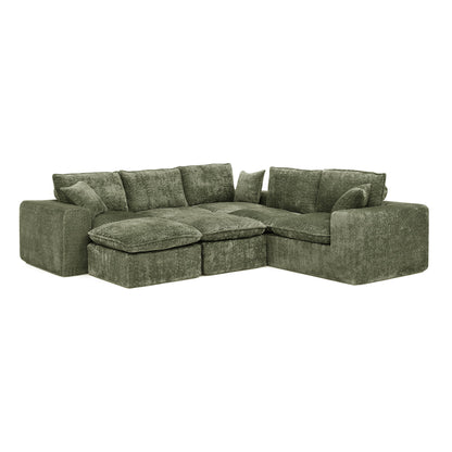 Sectional Sofa With Moveable Ottoman