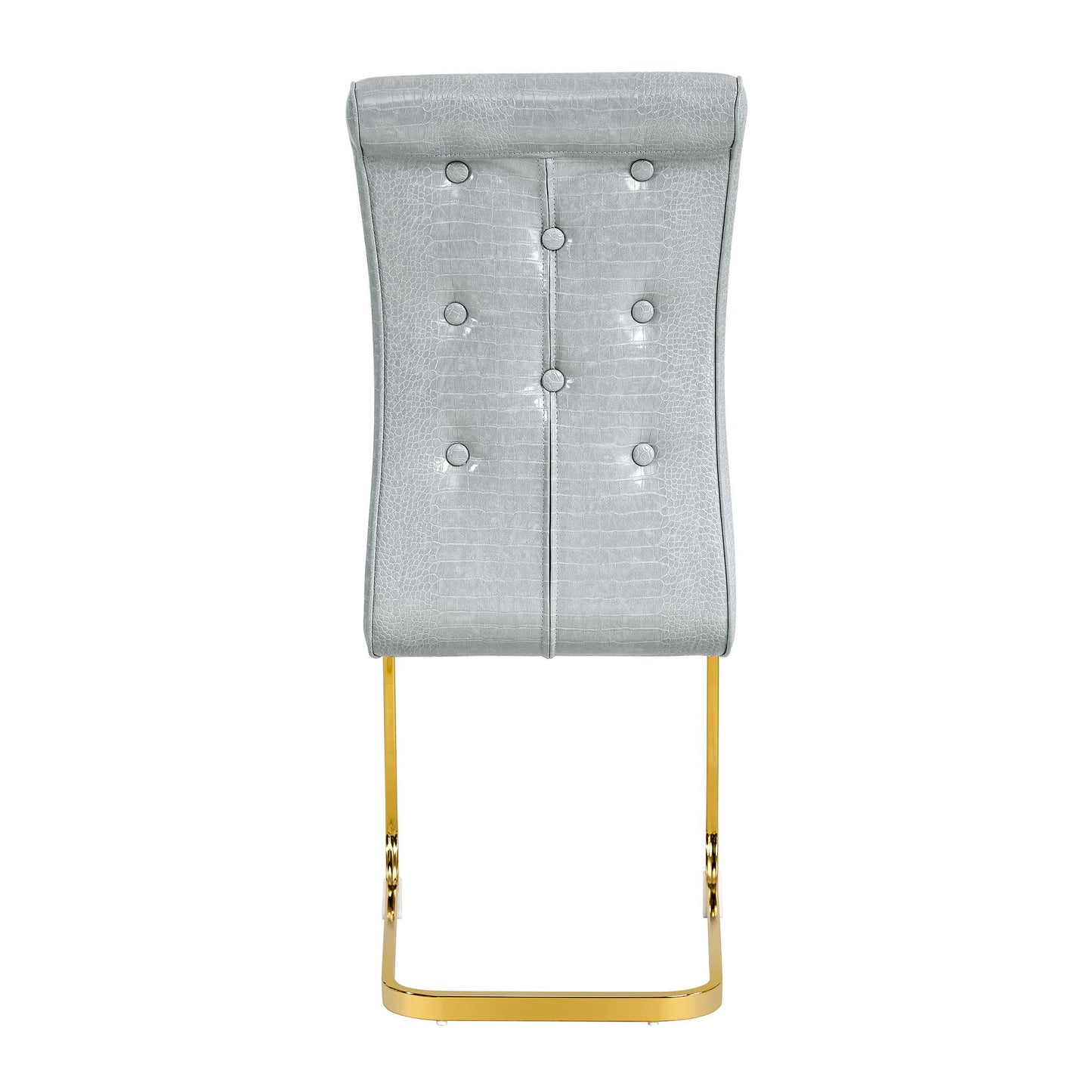 Elegant Design Alligator Skin Upholstered Dining Chairs