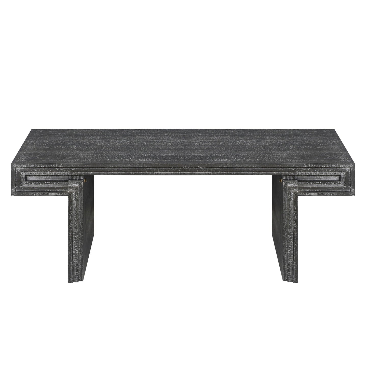American Vintage Industrial Coffee Table, Double Tier Design