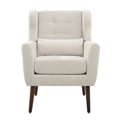 Modern Accent Chair Upholstered Foam Filled Living Room Chairs Comfy Reading Chair Mid-Century Modern Chair With Fabric Lounge Arm Chairs Armchair For Living Room Bedroom