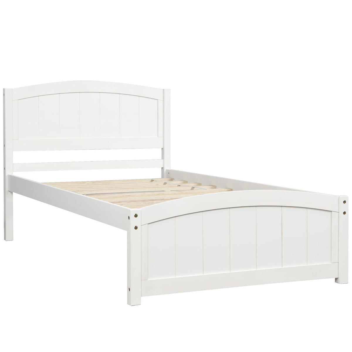 Platform Bed & Headboard, Footboard And Wood Slat Support