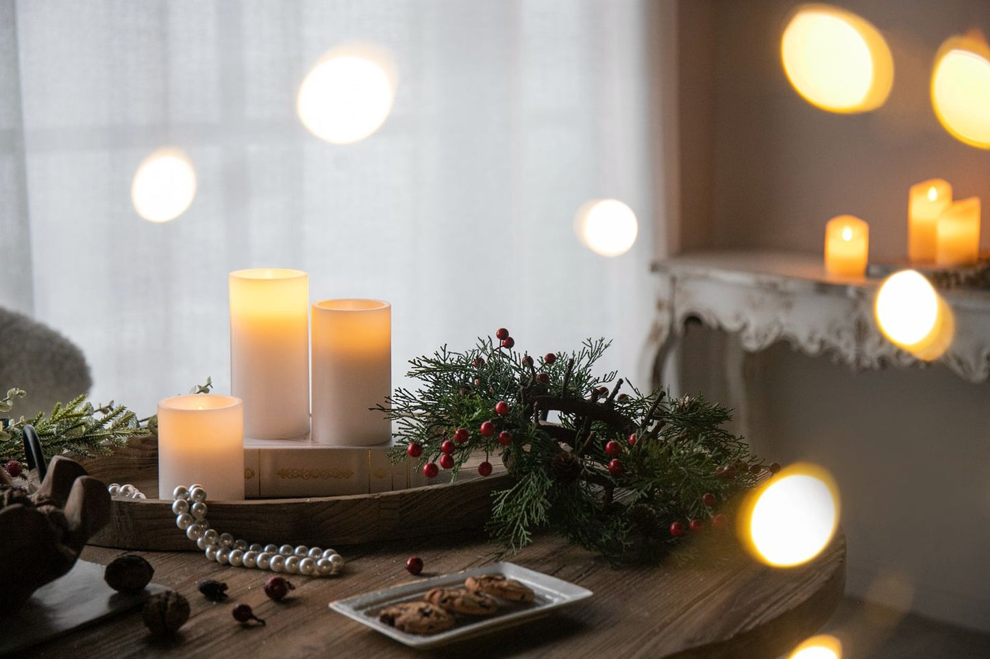 LED Candles With Remote Timer (Set of 3) - White