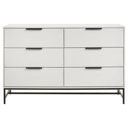 Taraval - 6 Drawer Bedroom Dresser - White