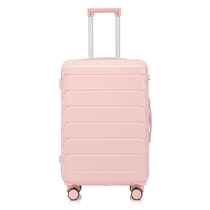 Hard Shell Luggage With Scratch Resistant Surface, 4 Wheels, Combination Lock & Side Hooks