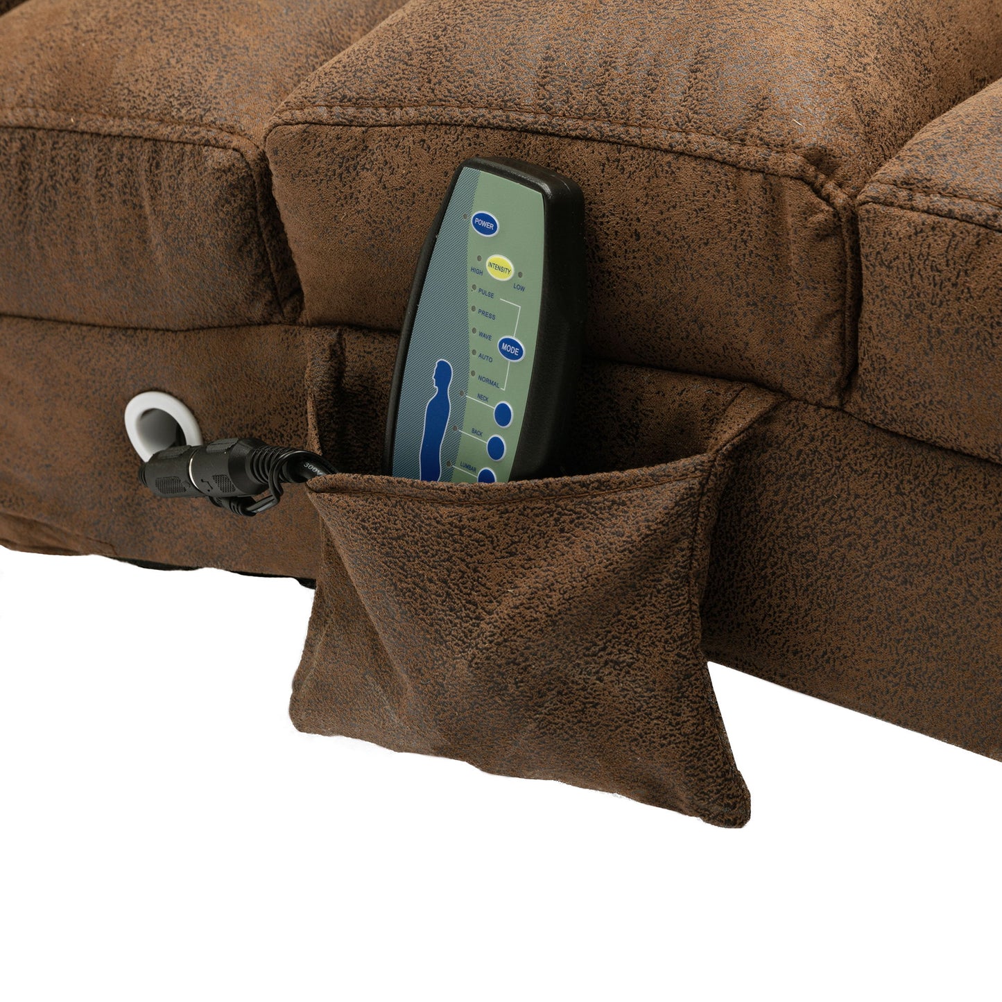 Massage Chaise Lounge Indoor With Remote Control, Ergonomic Electric Massage Lounger