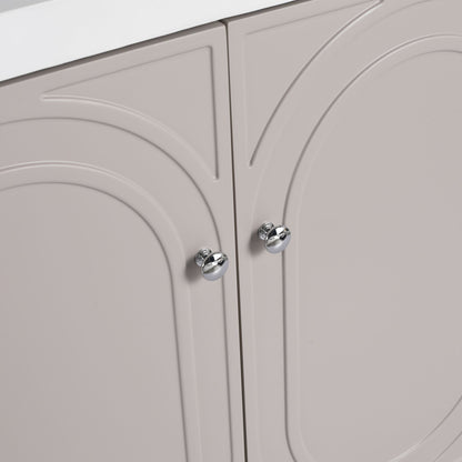 Modern Freestanding Bathroom Vanity With Soft Close Cabinet Doors