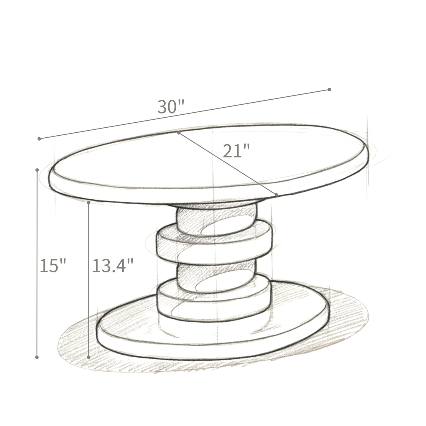 Cobblestone End Table