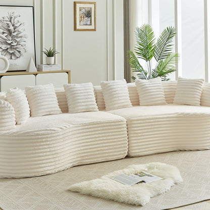 Sectional Sofa, Oversized 4 Seater With Deep Seat Design