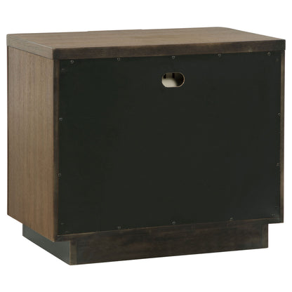 Moraga - 2 Drawer Nightstand - Ash Brown