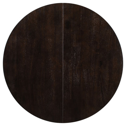 Gia - Round Extendable Dining Table With 16" Leaf Wood