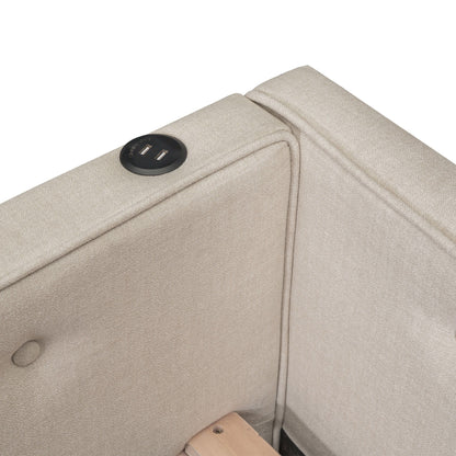 Platform Bed With USB Ports