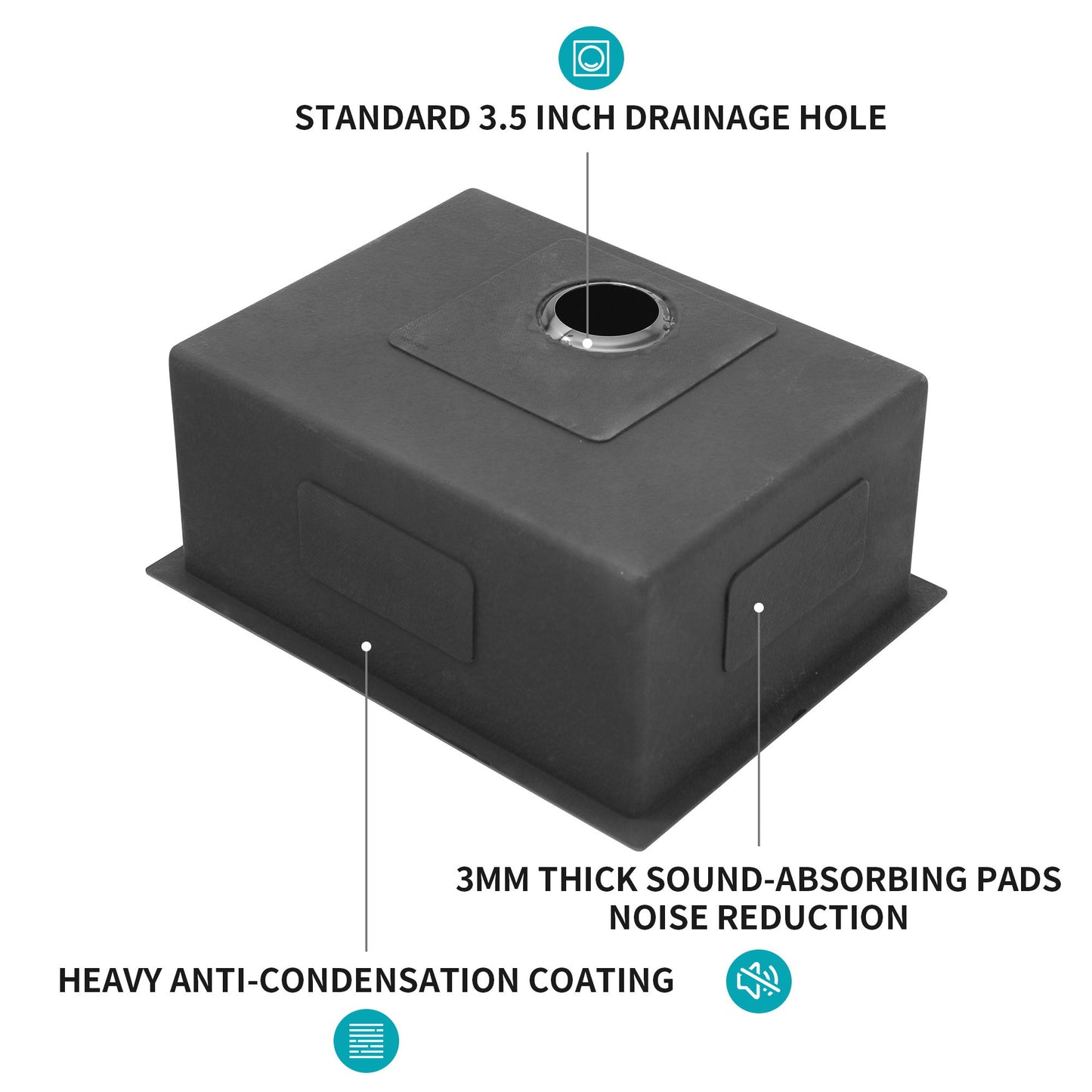Undermount Kitchen Sink With Deep Single Bowl