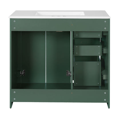 Bathroom Vanity With Sink Combo, Storage Cabinet, Freestanding Set With 3 Drawers & Soft Closing Doors