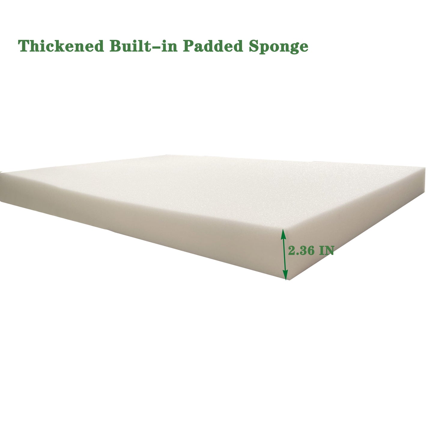 2 Piece Outdoor Chaise Lounge Cushion Set, Replacement Cushions For Patio Furniture
