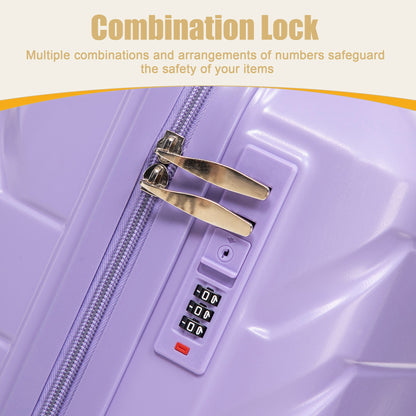 Hard Shell Travel Luggage With Scratch Resistant Surface