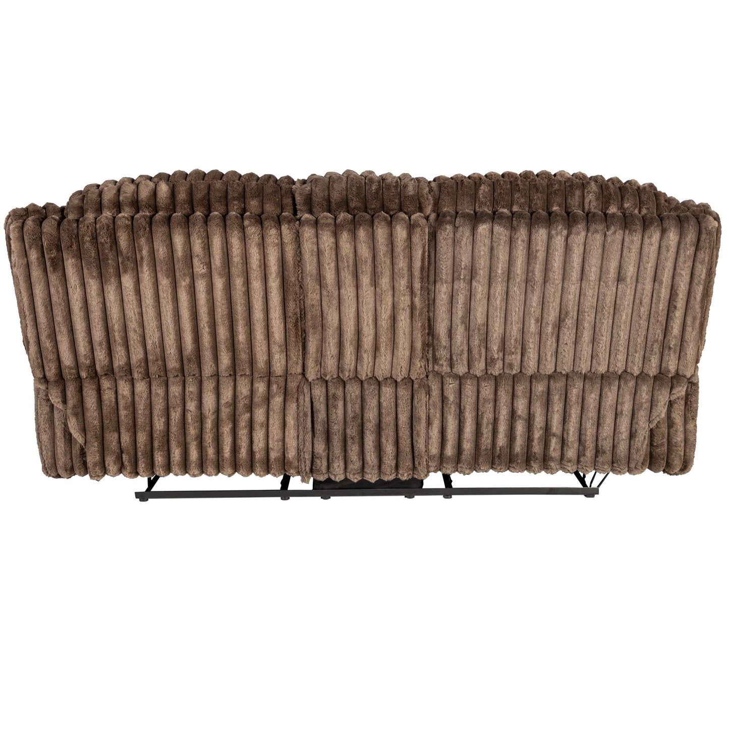 Contemporary Motion Loveseat With Console Storage