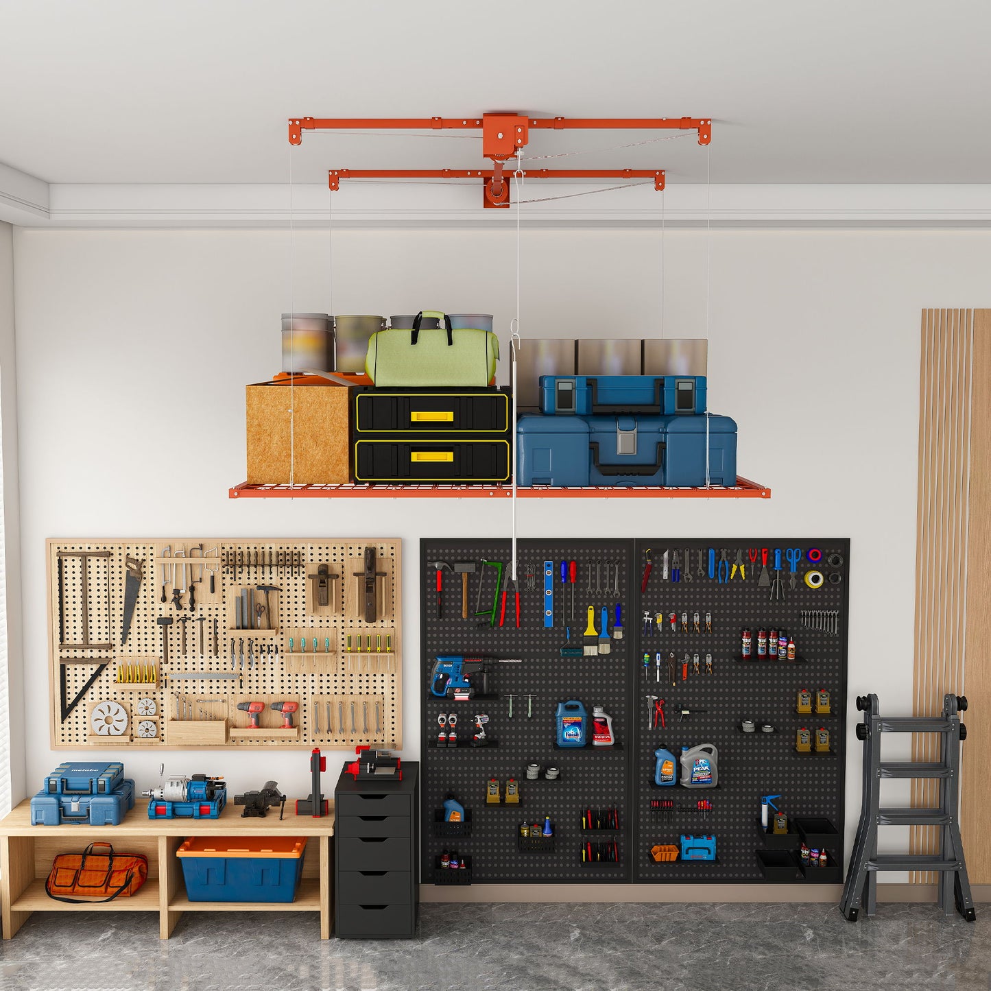 Overhead Garage Storage Rack