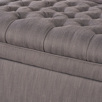 Juliana - Storage Ottoman With Birch Legs