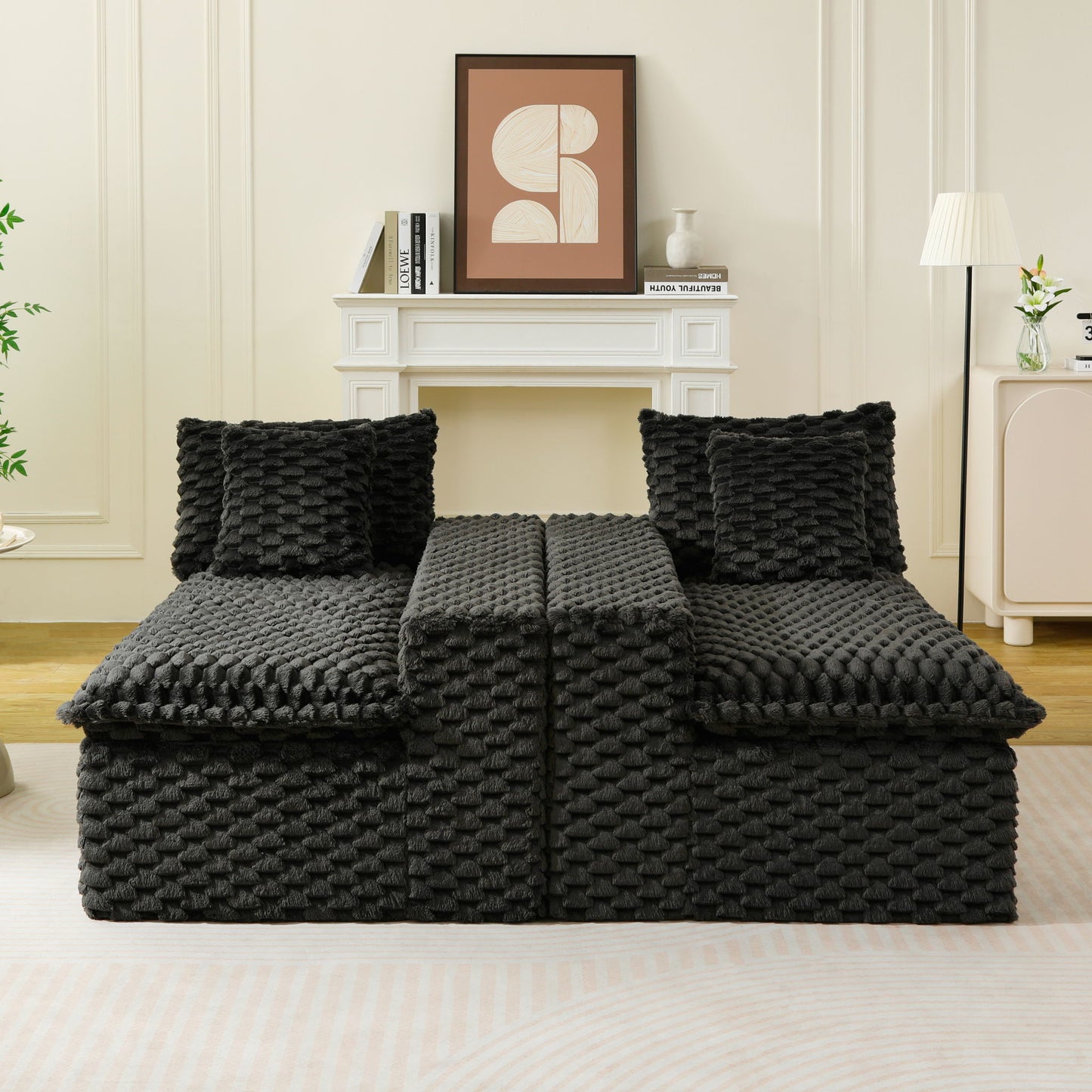 Multifunctional Sofa, Side-By-Side Or Facing Each Other