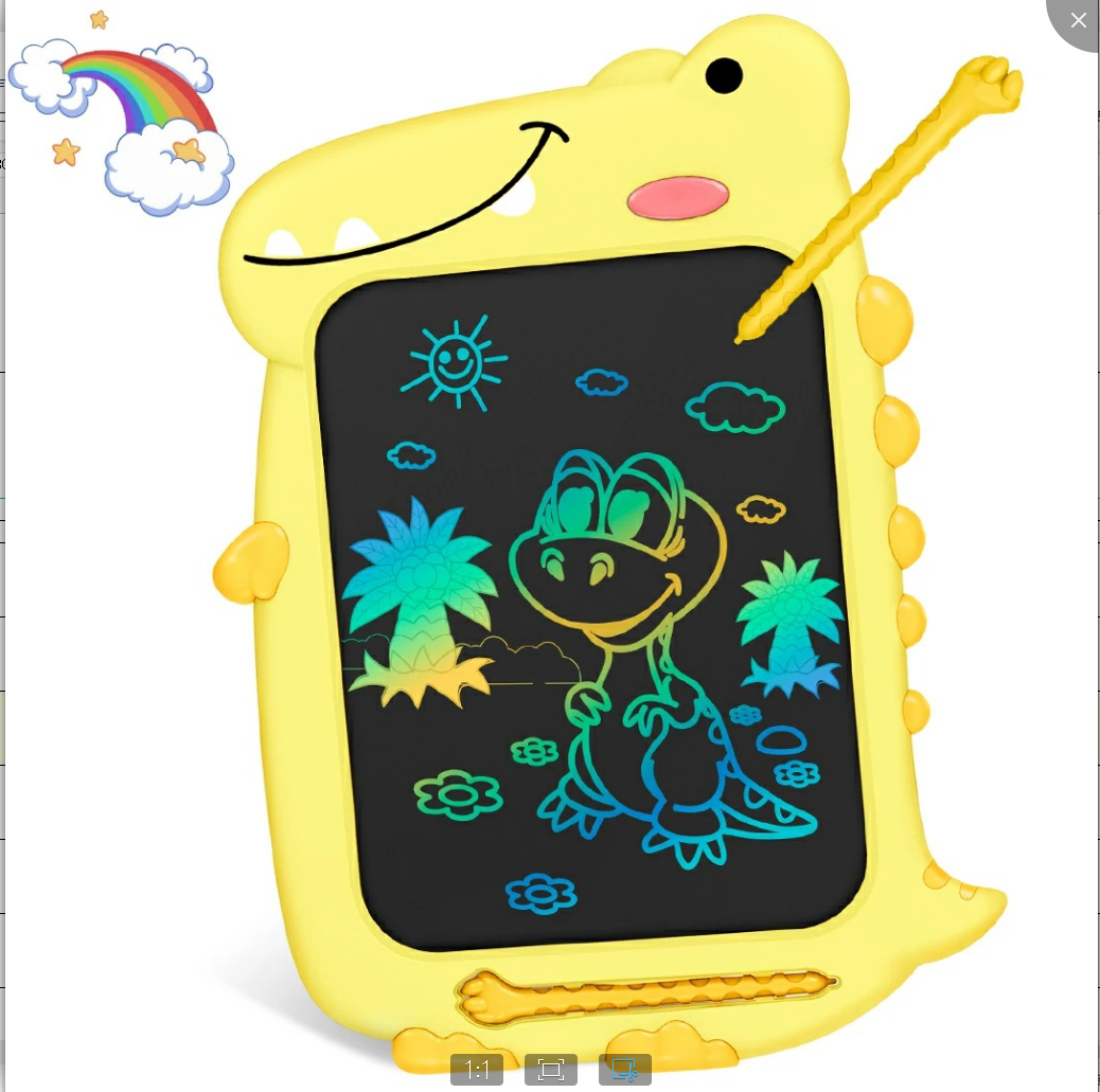 Gege Dinosaur Magna Doodle Board, Electronic Toy for Ages 1-10