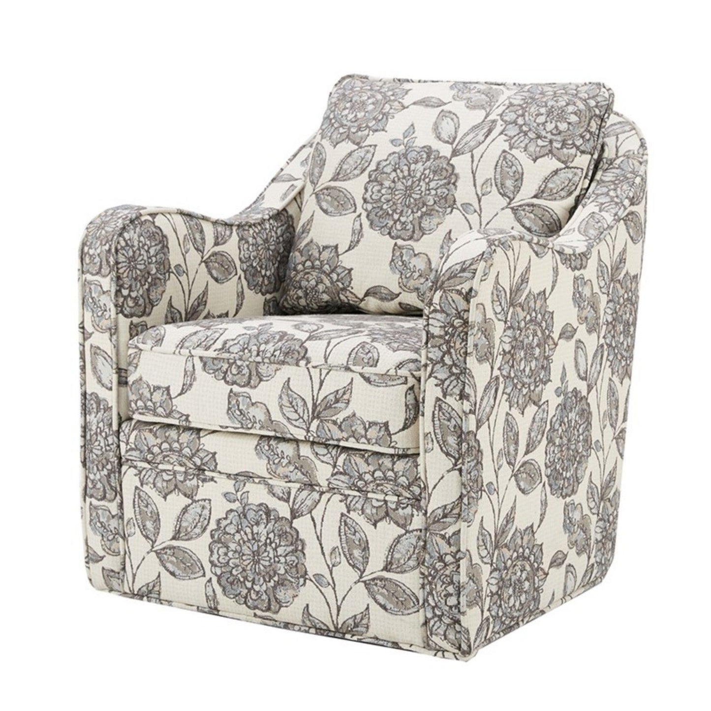 Wide Seat Arm Chair With 360 Degree Rotation