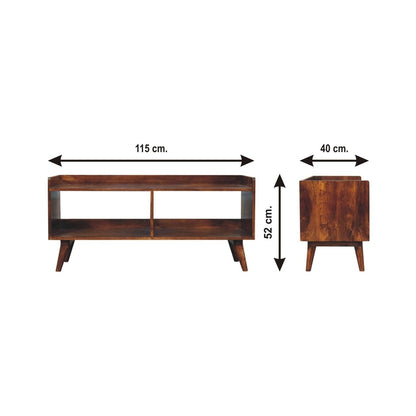 Open Top Media Unit - Brown
