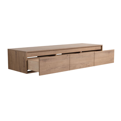 Modern Minimalist Bathroom Cabinet With Soft Close Drawers And Floating Mounting Design