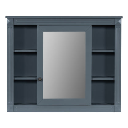Bathroom Vanity With Top Sink, Mirror Cabinet, 2 Soft Closing Doors & 2 Drawers