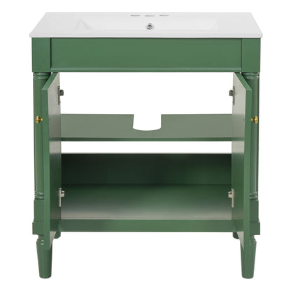 Bathroom Vanity Cabinet With Sink, Soft Close Doors, Storage Cabinet