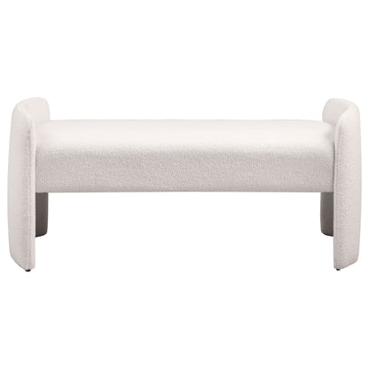 Joshua - Upholstered Accent Bench - Ivory
