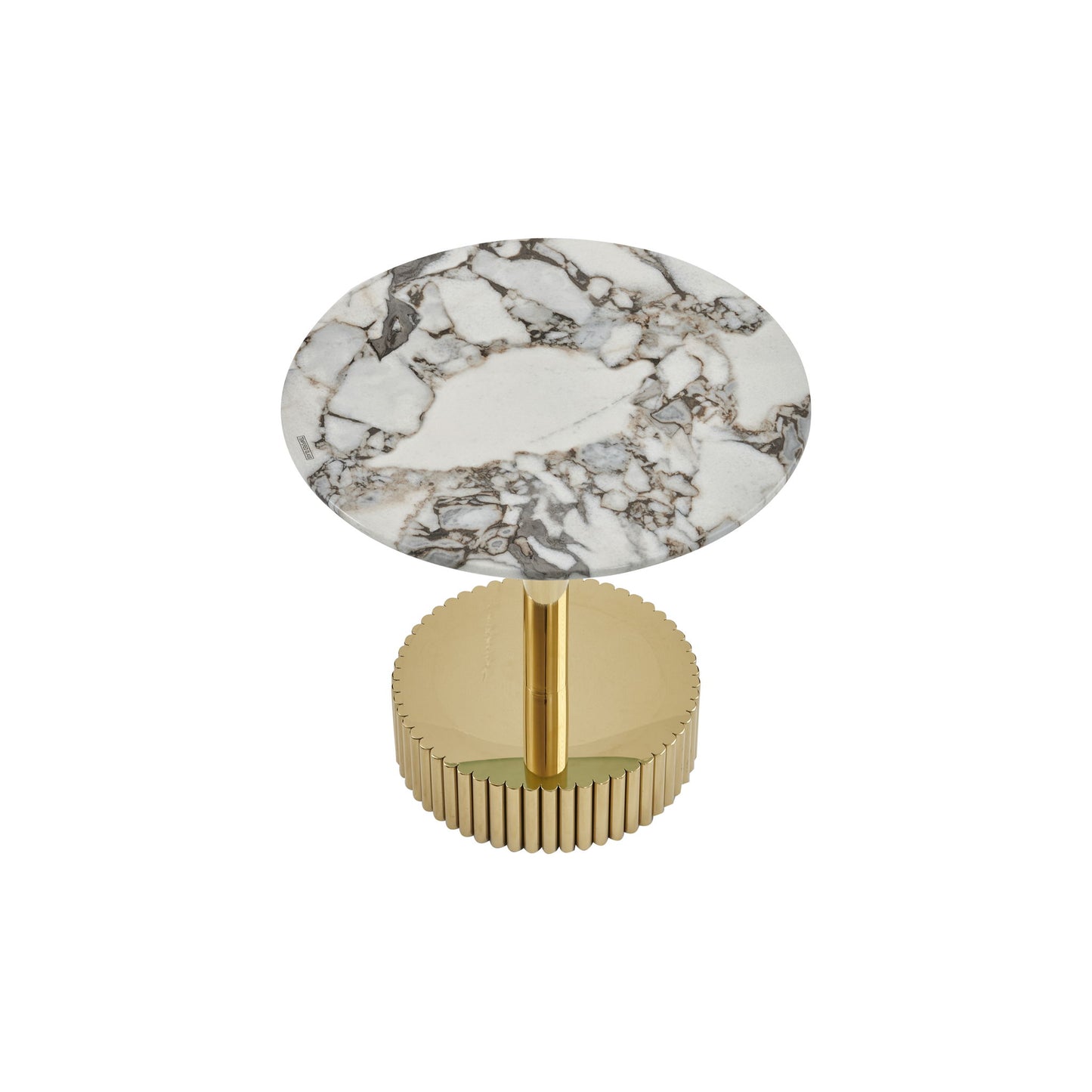 End Table For Living Rooms - Gold / White