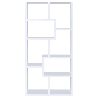 8 Shelf Geometric Bookcase