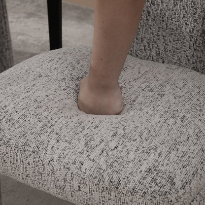 Armless Curved Back Accent Chairs