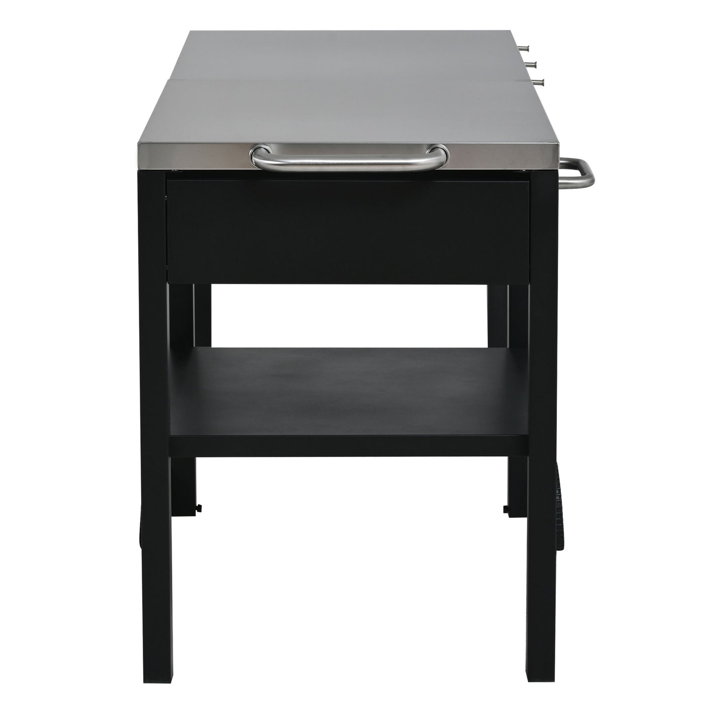 Foldable Outdoor Kitchen Cart With Storage For Patio