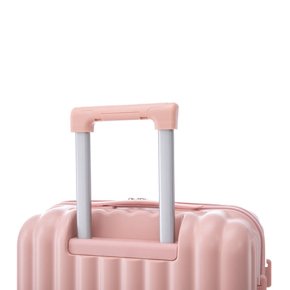 20" / 24" / 28" 3 Pieces / Set Spinner Wheel Luggage, Carry On Suitcase, With Cup Holder & USB Port & Phone Holder
