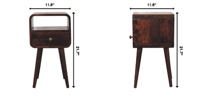 Mini Curve Open Bedside Nightstand