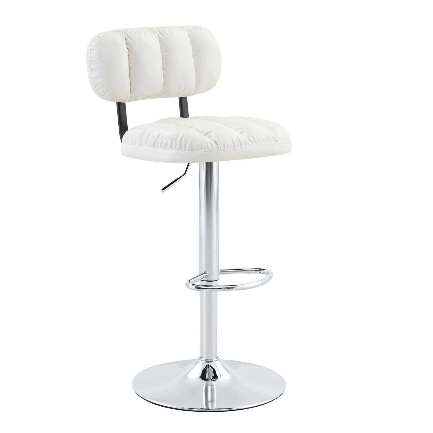 Adjustable Height Bar Stools With Footrest For Kitchen Island (Set of 2)