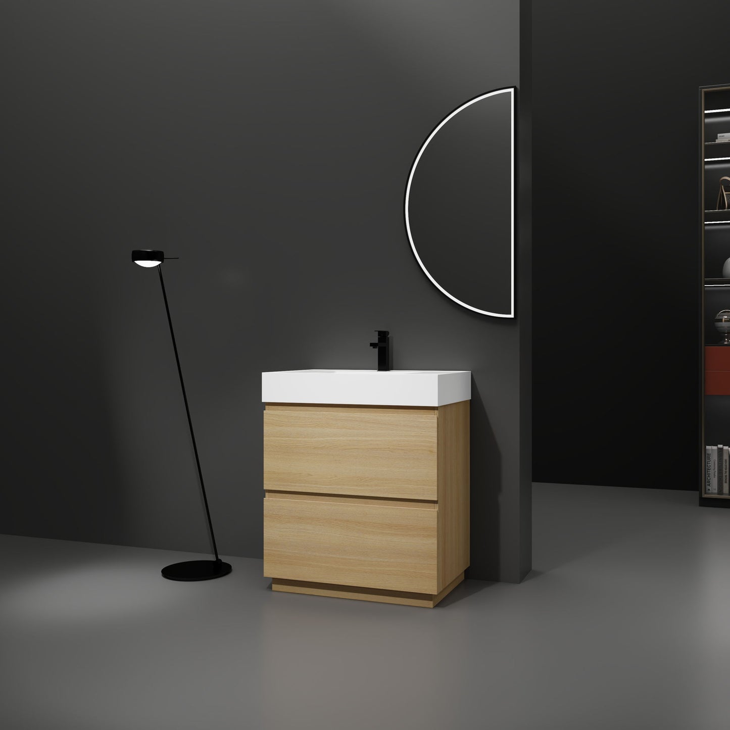 Modern Freestanding Bathroom Vanities With Single Sink Combo