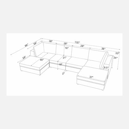 Reversible Modular Sectional