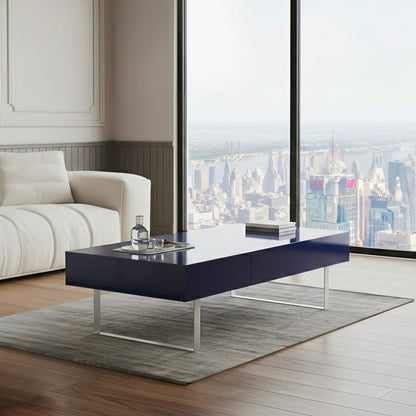 Rectangular Coffee Table With Hidden Storage