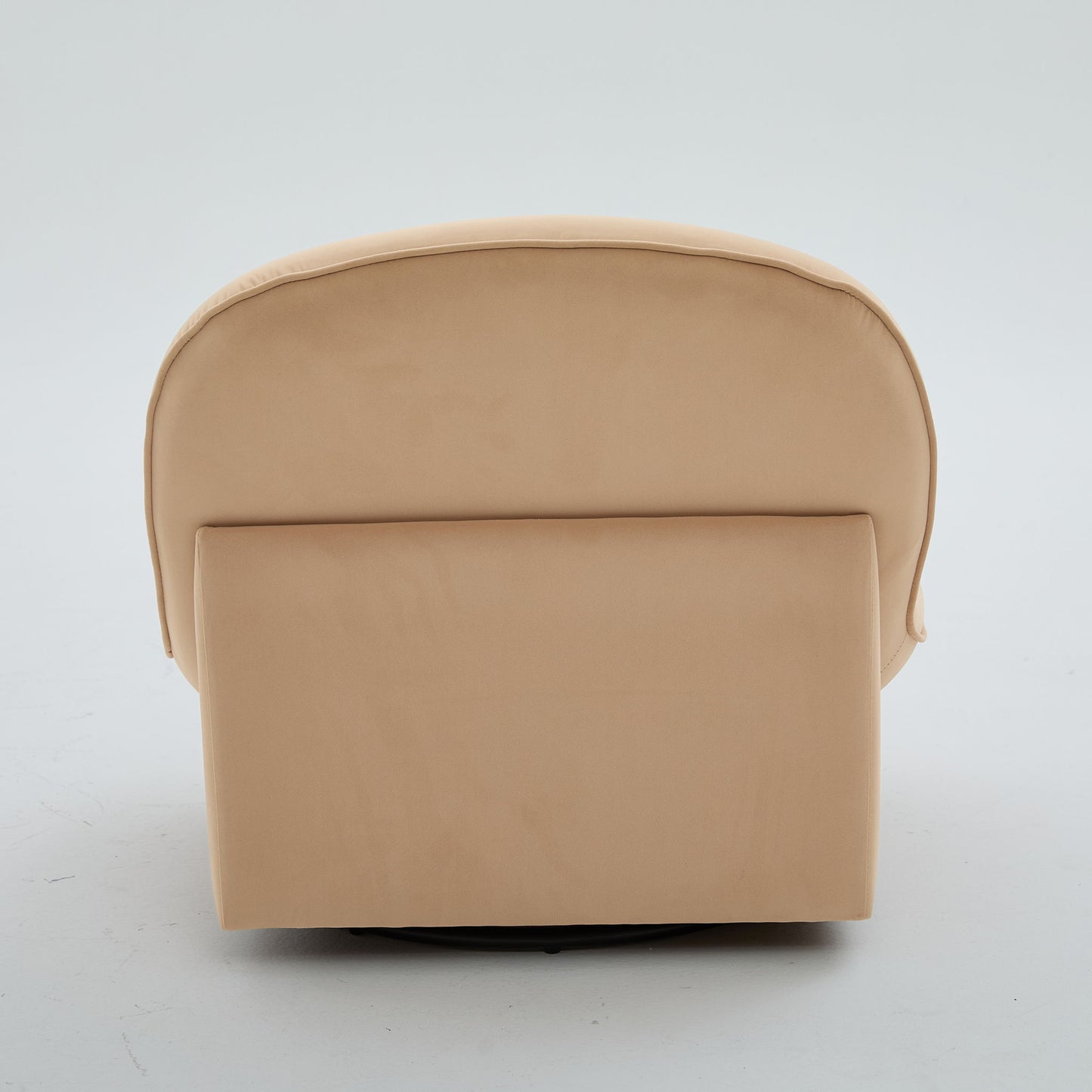 Pumpkin Shaped Swivel Accent Chair, 360 Degree Rotation For Living Room