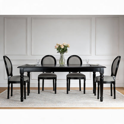 Upholstered & Round Back Dining Chairs (Set of 2)