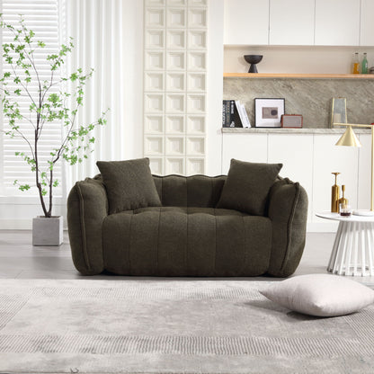 Cozy Beanbag Chair With High Resilience Foam Core For 2