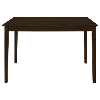 Arvin - 5 Piece Dining Set With Rectangular Table And Bench With Seats - Cappuccino